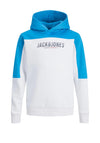 Jack & Jones Boys Edan Blocking Sweat Hoodie, French Blue