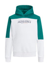Jack & Jones Boys Edan Blocking Sweat Hoodie, Storm