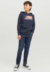 Jack & Jones Boy Glenn Original 550 Slim Jeans, Blue Denim