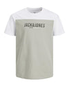 Jack & Jones Boys Edan Short Sleeve Tee, Wrought Iron