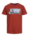Jack & Jones Logan Big Scale T-Shirt, Rosewood