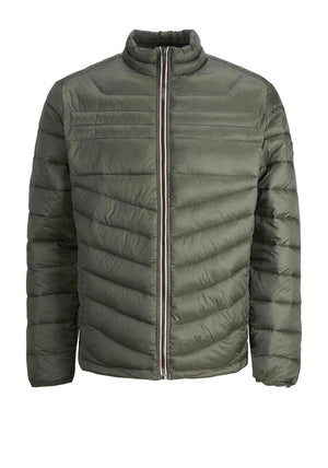 Jack & Jones Boys Hero Puffer Collar Jacket, Green