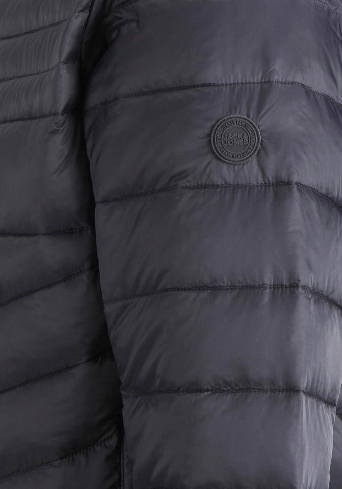 Jack & Jones Boys Hero Puffer Collar Jacket, Black