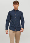 Jack & Jones Trekota Detail Shirt, Navy Blazer