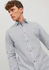 Jack & Jones Trekota Detail Shirt, Cloud Dancer
