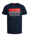 Jack & Jones Boy Travis Short Sleeve Tee, Navy Blazer