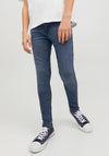 Jack & Jones Boys Liam Skinny Original 812 Jeans, Blue Denim