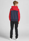 Jack & Jones Boy Rush Hooded Bomber Jacket, True Red
