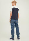 JJack & Jones Boys Edan Short Sleeve Tee, Navy Blazer