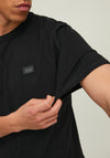 Jack & Jones Classic Waffle Badge T-Shirt, Black