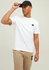 Jack & Jones Classic Waffle Badge T-Shirt, White