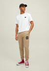 Jack & Jones Classic Waffle Badge T-Shirt, White