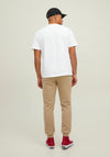 Jack & Jones Classic Waffle Badge T-Shirt, White