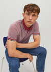 Jack & Jones Classic Polo Shirt, Red Dahlia