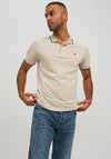 Jack & Jones Classic Polo Shirt, White Pepper