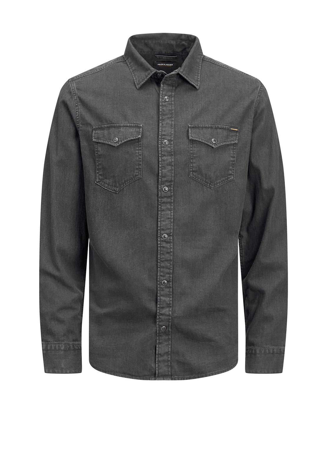 Jack & Jones Boys Sheridan Long Sleeve Shirt, Black Denim