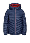 Jack & Jones Boys Hero Puffer Hooded Jacket, Navy