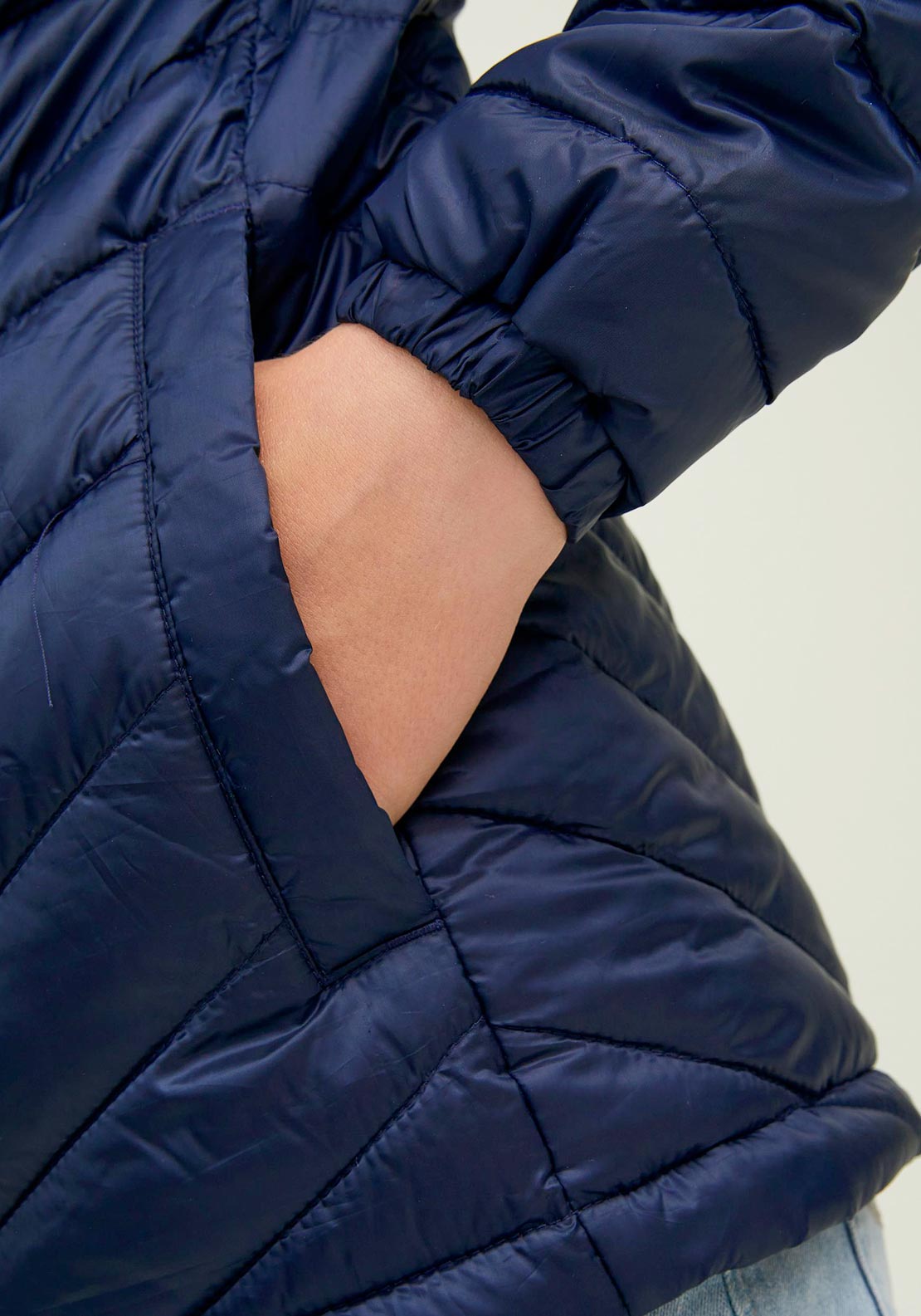 Jack & Jones Boys Hero Puffer Hooded Jacket, Navy