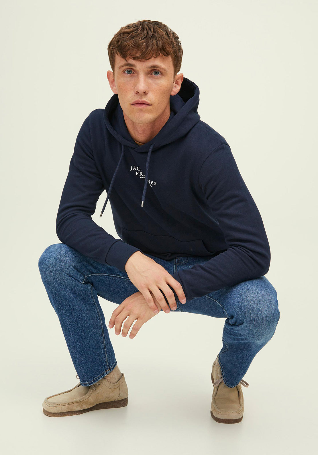 Jack & Jones Archie Hoodie, Navy Blazer
