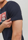 Jack & Jones Logan Big Scale T-Shirt, Navy Blazer