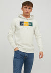 Jack & Jones Cody Hoodie, White Melange