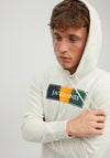Jack & Jones Cody Hoodie, White Melange