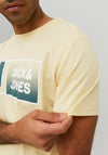 Jack & Jones Logan Big Scale T-Shirt, Pale Banana