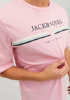Jack & Jones Cody Summer T-Shirt, Prism Pink