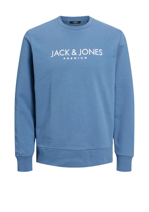 Jack & Jones Jake Logo Sweatshirt, Blue Horizon