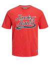 Jack & Jones Trevor Upscale T-Shirt, Rococco Red