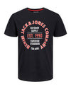 Jack & Jones Boys Andy Short Sleeve Crewneck Tee, Black