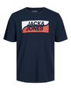 Jack & Jones Fly Big Scale T-Shirt, Navy Blazer