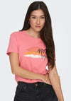 JDY Michigan Graphic T-Shirt, Tea Rose