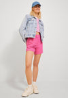 JJXX Mary High Waist Shorts, Carmine Rose