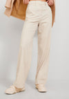 JJXX Mary Linen High Waisted Trousers, Beige