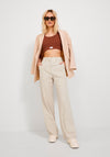 JJXX Mary Linen High Waisted Trousers, Beige