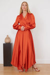 Jovonna Angnella Wrap Maxi Dress, Crimson
