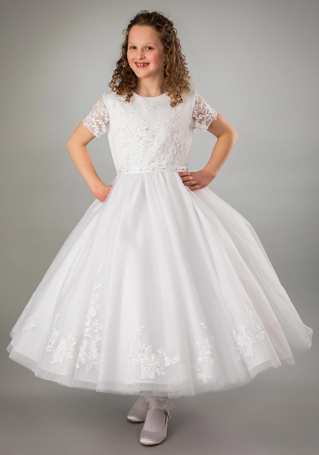 Joan Calabrese PJ07 Communion Dress, White