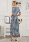 Jolie Moi Genesis Wrap Front Maxi Dress, Light Blue