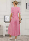 Jolie Moi Lyanna Spotty Maxi Dress, Dusty Pink