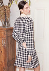 Jovonna Dario Tweed Check Mini Dress, Black Multi