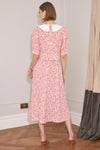Jovonna Elenore Floral Midi Dress, Pink
