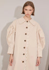 Jovonna Bloom Oversize Trench Coat, Beige
