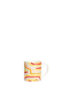 Kitchen Craft Abstract Line Porcelain Espresso Cup, Multi-Coloured