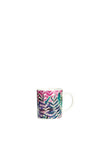 Kitchen Craft Tropical Plant Porcelain Espresso Cup, Multi-Coloured