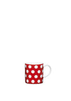 Kitchen Craft Polka Dot Porcelain Espresso Cup, Red