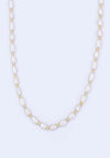 Knight & Day Freshwater Pearl Beaded Necklace, Gold