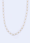 Knight & Day Freshwater Pearl Beaded Necklace, Gold