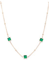 Knight & Day Leilani Emerald Necklace, Gold