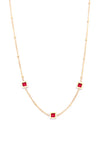 Knight & Day Leilani Ruby Necklace, Gold